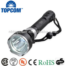 2*18650 battery high power led underwater diving flash light